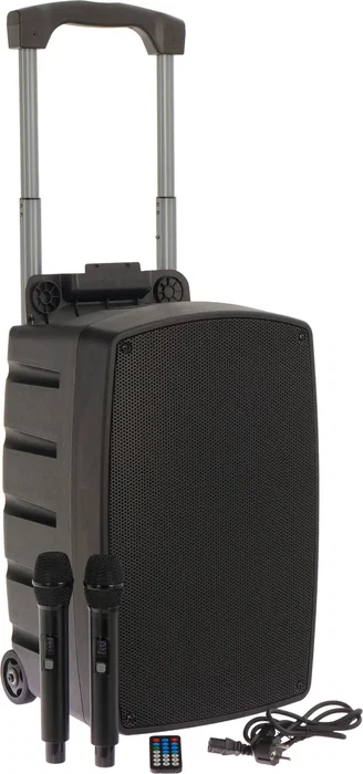 ALGAMAUDIO Enceinte portable active TR12-BT Bluetooth 120W 12 pouces avec 2 micros UHF et télécommande ALGAMAUDIO Enceinte portable active TR12-BT Bluetooth 120W 12 pouces avec 2 micros UHF et télécommande
