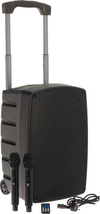 ALGAMAUDIO Enceinte portable active TR12-BT Bluetooth 120W 12 pouces avec 2 micros UHF et télécommande ALGAMAUDIO Enceinte portable active TR12-BT Bluetooth 120W 12 pouces avec 2 micros UHF et télécommande
