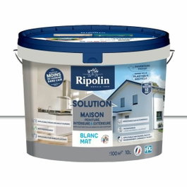 Ripolin Solution maison blanc mat - 10 L