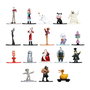 JADA TOYS - Blister de 18 figurines Metal Figs de 4cm, collection Pesadilla antes de Navidad (L'Étrange Noël de Monsieur Jack) Disney