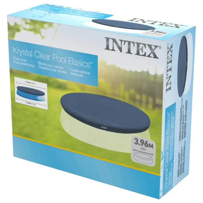 Intex 28026 Couverture de protection pour piscine ronde 396 cm contre insectes, feuilles et débris