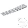 WOLFPACK LINEA PROFESIONAL Cales pour meubles ajustables et recoupables transparentes (Blister de 9 pièces)