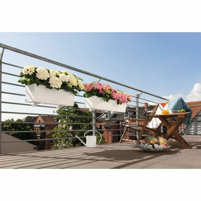 Lechuza Jardinière Balconera Color 80 ALL-IN-ONE Blanc Lechuza Jardinière Balconera Color 80 ALL-IN-ONE Blanc