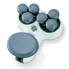 Beurer FM-200 Achillomed Appareil de Massage pour le Tendon d'Achille - 6 Têtes Rotatives, 2 Vitesses, Réglable en Hauteur et Largeur