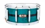 Pearl Caisse Claire 14 x 6.5" Master Maple Pure MP4, Custom Aqua Turquoise Stripe