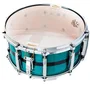 Pearl Caisse Claire 14 x 6.5" Master Maple Pure MP4, Custom Aqua Turquoise Stripe