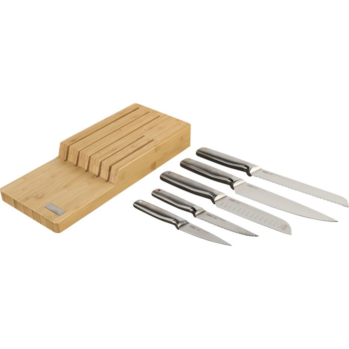 Joseph Joseph Elevate SST Set de couteaux avec insert en bambou pour tiroir