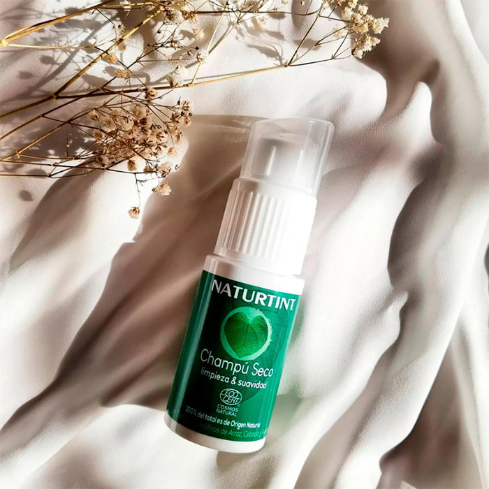 Naturtint Spray Shampoing Sec Nettoyant 20 g - Élimine l'excès de gras, apporte volume et vigueur aux cheveux, à base d'ingrédients naturels