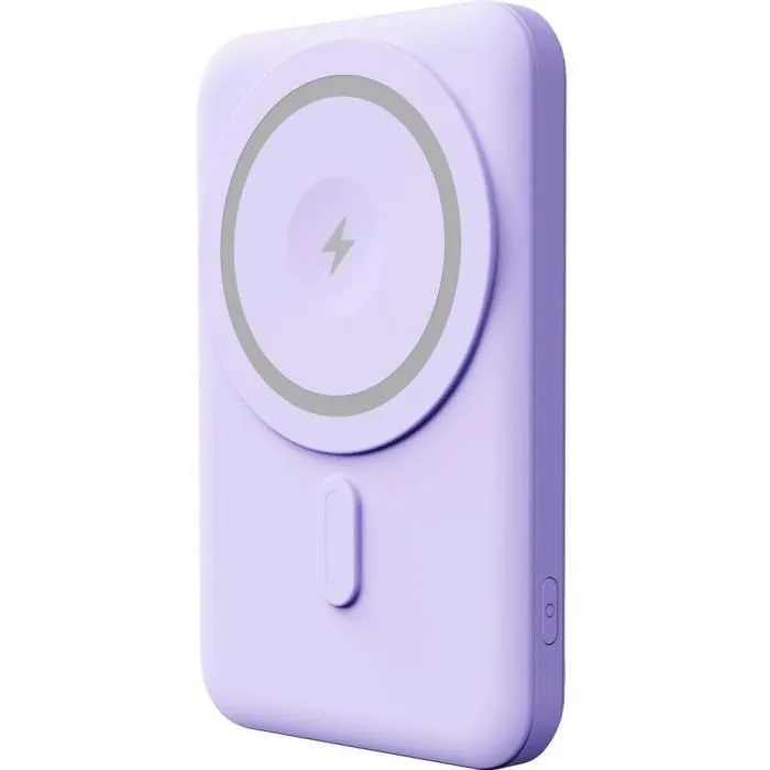 Yenkee YPB 501 PE Chargeur sans fil MagSafe 5000 mAh 15W Portable avec port USB-C pour iPhone - Indicateur LED