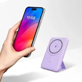 Yenkee YPB 501 PE Chargeur sans fil MagSafe 5000 mAh 15W Portable avec port USB-C pour iPhone - Indicateur LED