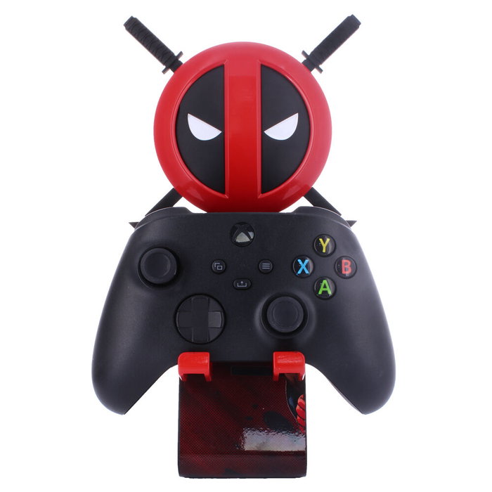 Cable Guy Ikon Support de Figure Deadpool Marvel 20 cm avec Base de Charge USB et LED, Compatible PS5/Xbox