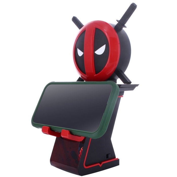 Cable Guy Ikon Support de Figure Deadpool Marvel 20 cm avec Base de Charge USB et LED, Compatible PS5/Xbox