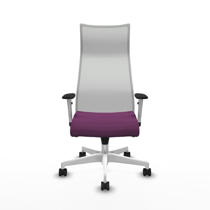 Piqueras y Crespo Chaise de Bureau Albacete Violet et Blanc