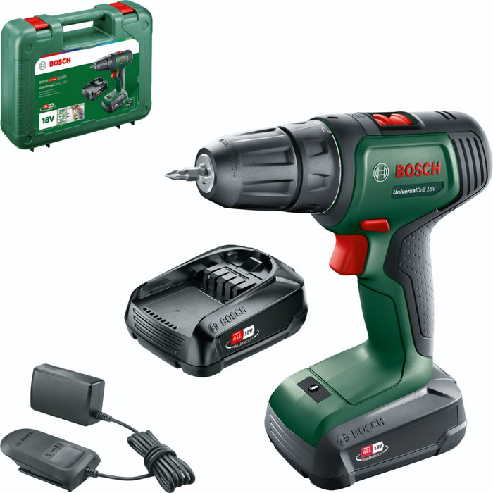 Bosch UniversalDrill 18V-60 avec 2x 2,0Ah + AL 18V-20