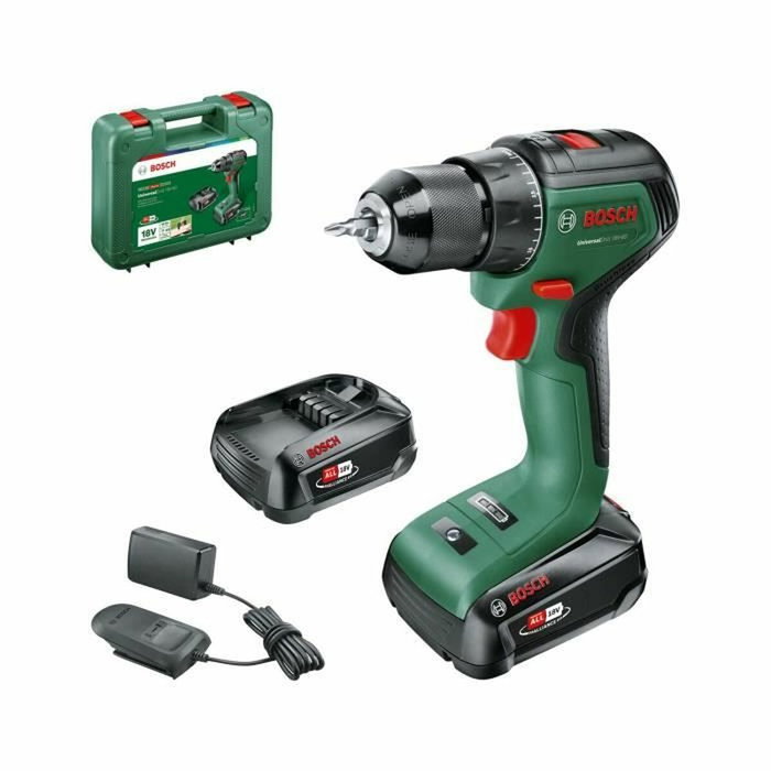 Bosch UniversalDrill 18V-60 avec 2x 2,0Ah + AL 18V-20