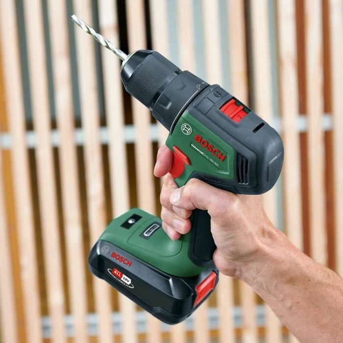 Bosch UniversalDrill 18V-60 avec 2x 2,0Ah + AL 18V-20