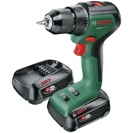 Bosch Perceuse-visseuse sans fil 18V UniversalDrill 18V-60 (2 batteries Li-ion 2,0 Ah) - Moteur Brushless, couple 60 Nm, mandrin auto 13 mm, 1900 tr/min, 1.3 kg, coffret
