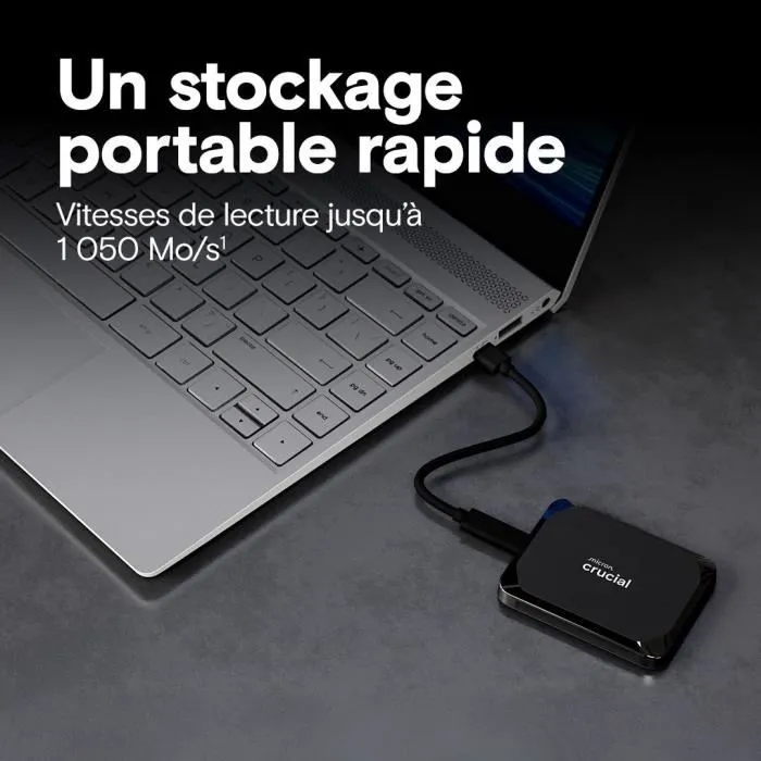 Crucial X9 Portable SSD 4 To Noir Crucial X9 Portable SSD 4 To Noir