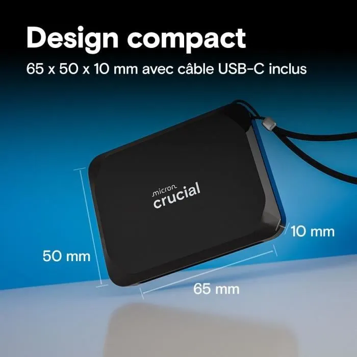 Crucial X9 Portable SSD 4 To Noir Crucial X9 Portable SSD 4 To Noir