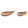 Home ESPRIT Centre de Table en Acacia Marron (Lot de 2)
