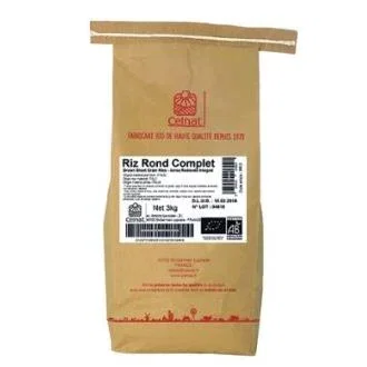 Celnat Riz Rond Complet Bio 3 kg Celnat Riz Rond Complet Bio 3 kg