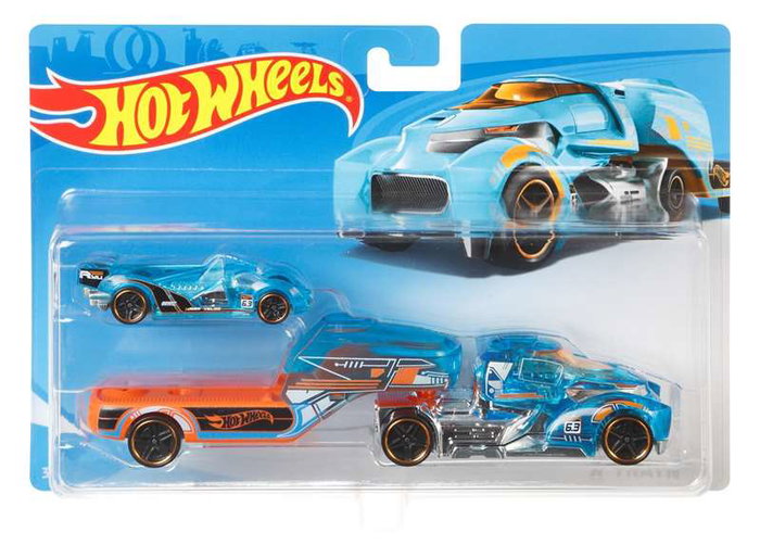 Mattel Hot Wheels Super Rigs - Camion et voiture échelle 1:64 Mattel Hot Wheels Super Rigs - Camion et voiture échelle 1:64