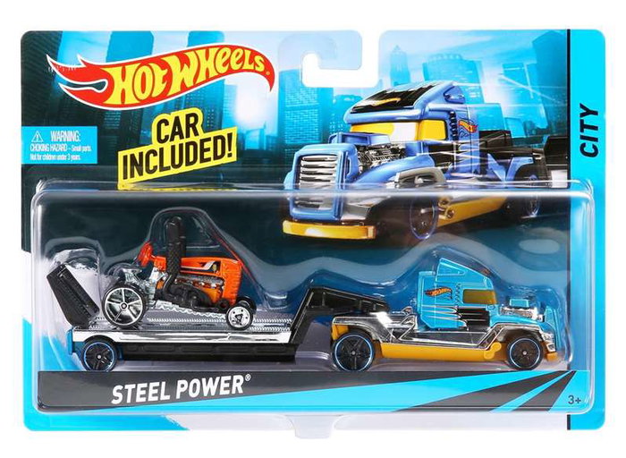 Mattel Hot Wheels Super Rigs - Camion et voiture échelle 1:64 Mattel Hot Wheels Super Rigs - Camion et voiture échelle 1:64