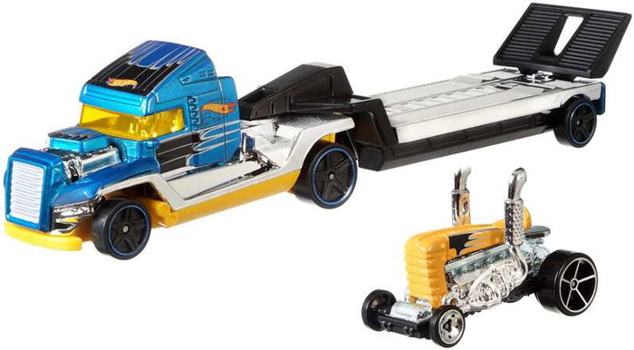 Mattel Hot Wheels Super Rigs - Camion et voiture échelle 1:64 Mattel Hot Wheels Super Rigs - Camion et voiture échelle 1:64