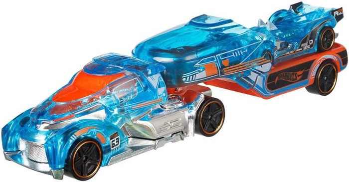 Mattel Hot Wheels Super Rigs - Camion et voiture échelle 1:64 Mattel Hot Wheels Super Rigs - Camion et voiture échelle 1:64