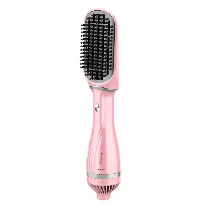 Demeliss - Brosse soufflante Volume & Style Barbie Edition - 1200 W - 3 températures - Tête ovale et lissante - Rose
