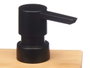 Berilo Distributeur Bambou Noir Bouchon Carré 9,7 x 5,8 x 15 cm (Set de 12)
