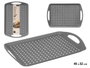 Kinvara Plateau Gris avec Anses 45.5 x 31 x 4 cm Plastique PP TPR (Set de 12)