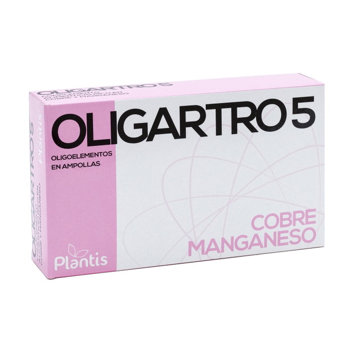 PLANTIS Oligartro 5 Manganèse-Cuivre 20 ampoules