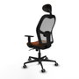 Piqueras y Crespo Chaise de Bureau 1D036G1 Marron Gris