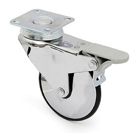 Q&Q Roue Pivotante Irony Aro De Goma Ø75 H101 Plastique Avec Frein