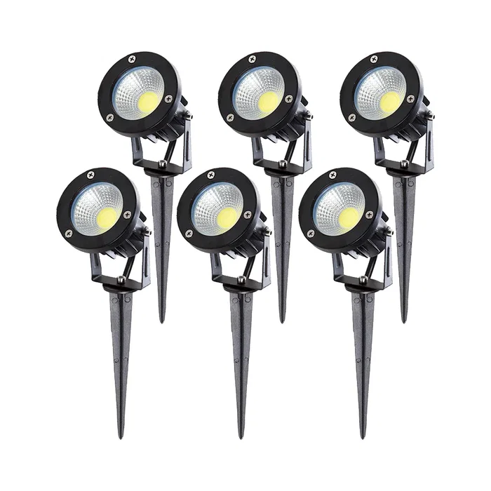 Pack 6 Spots LED Jardin 9W 758Lm Blanc Chaud [SL-CPDC09-9W-WW-PK6]