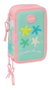 Safta Plumier Triple 37 Pièces pour Crayons - Dimensions : 12,5 x 19,5 x 5,5 cm