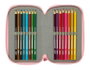 Safta Plumier Triple 37 Pièces pour Crayons - Dimensions : 12,5 x 19,5 x 5,5 cm