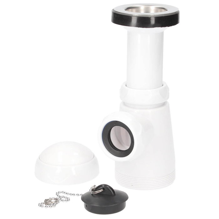 Gifont Siphon boute extensible sortie Ø40mm réductrice Ø32mm pour lavabo ou bidet Gifont Siphon boute extensible sortie Ø40mm réductrice Ø32mm pour lavabo ou bidet