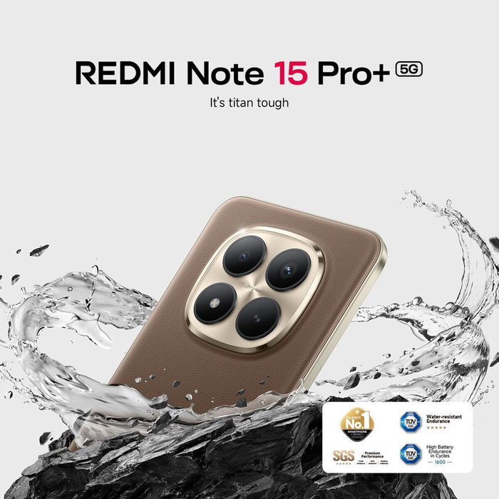 Smartphone Xiaomi REDMI NOTE 15 PRO PLUS 6,83" Octa Core Qualcomm Snapdragon 7s Gen 4 8 GB RAM 256 GB Marron