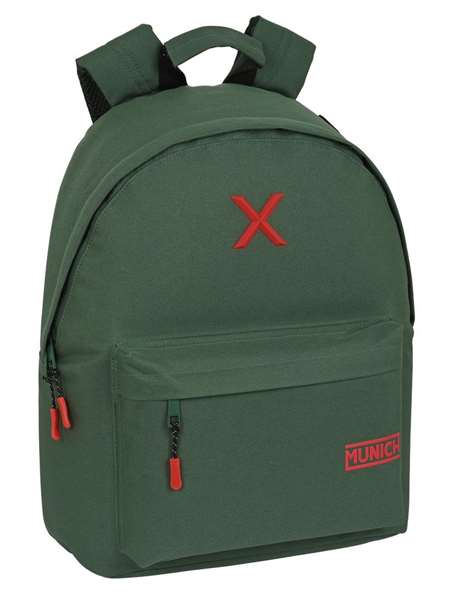 Safta Mochila para portatil 14,1" Munich Basicos - Sac à dos pour ordinateur portable 14,1 pouces, vert, 31 x 41 x 16 cm
