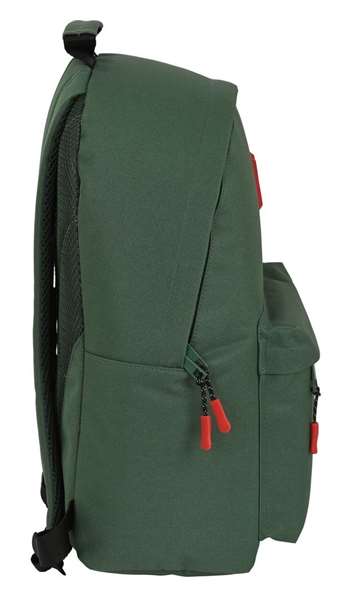 Safta Mochila para portatil 14,1" Munich Basicos - Sac à dos pour ordinateur portable 14,1 pouces, vert, 31 x 41 x 16 cm