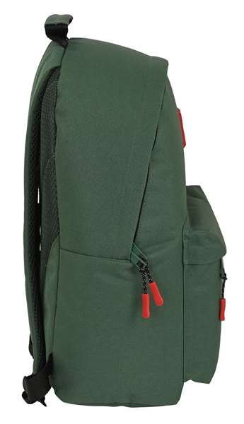 Safta Mochila para portatil 14,1" Munich Basicos - Sac à dos pour ordinateur portable 14,1 pouces, vert, 31 x 41 x 16 cm