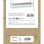 MobleKit Meuble d'Appoint Blanc Marron 80 x 30 x 75 cm