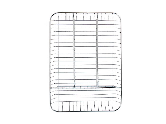 Kinvara Cubertero Métal 4 Compartiments Chromé 26x5,5x35,5 cm Argent (Set de 6)