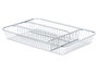 Kinvara Cubertero Métal 4 Compartiments Chromé 26x5,5x35,5 cm Argent (Set de 6)