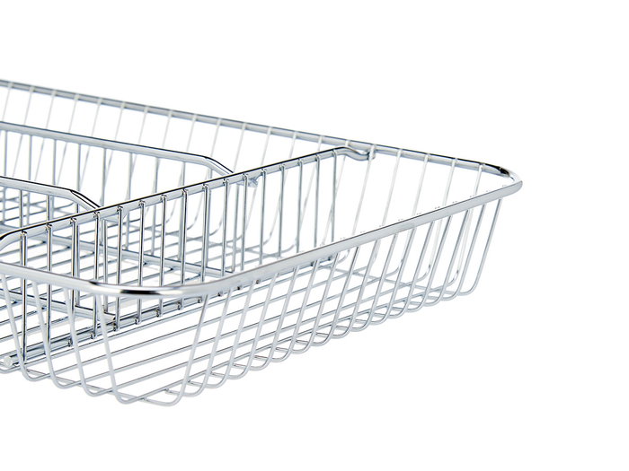 Kinvara Cubertero Métal 4 Compartiments Chromé 26x5,5x35,5 cm Argent (Set de 6)