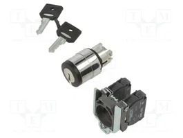 SCHNEIDER ELECTRIC Commutateur rotatif avec clé Harmony XB4 22mm noir