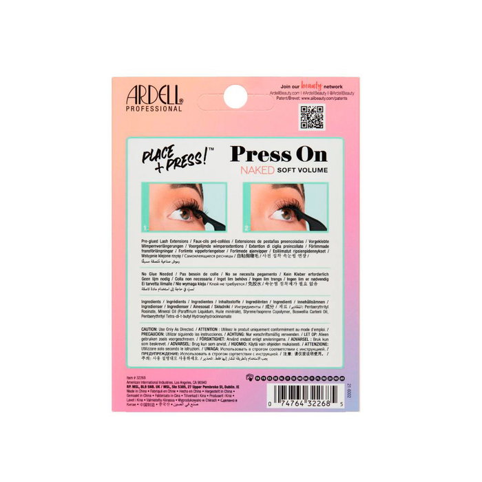 Ardell Press On #naked volume doux 30 u Extensions de cils inférieures pré-encollées sans colle