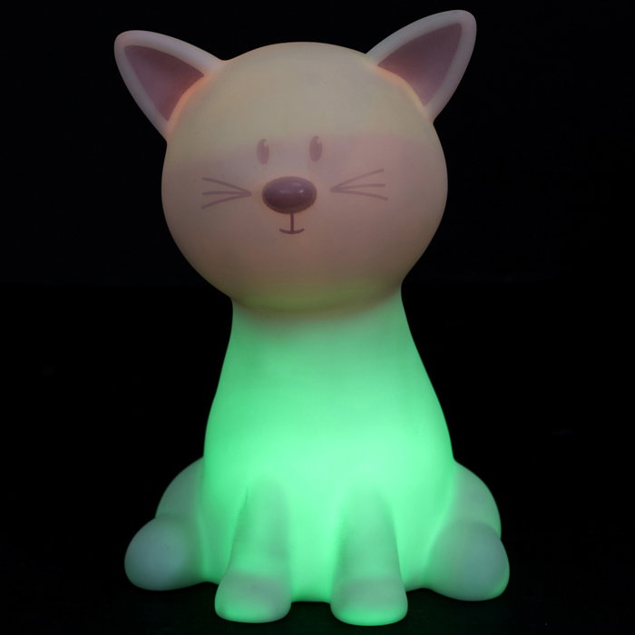 Home Deco Kids Veilleuse Chat à changement de couleur